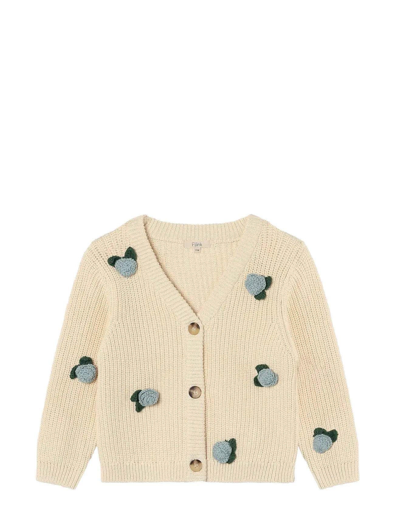 FLIINK Cool Flower Cardigan Cream - 3 Y - Kinder