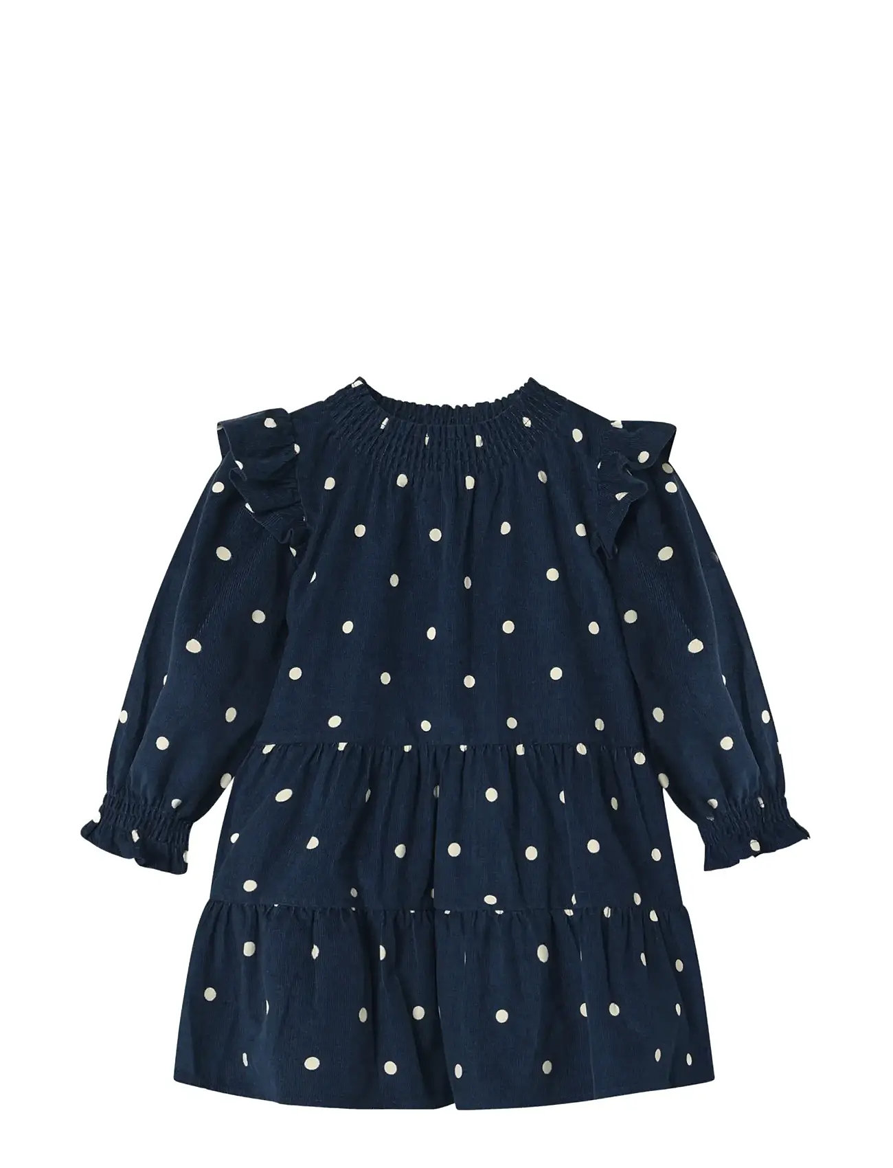 Fliink Dolly Dot Dress, 104, Navy, Fritidskjoler > Fritidskjoler Med Lange Ærmer, Børn