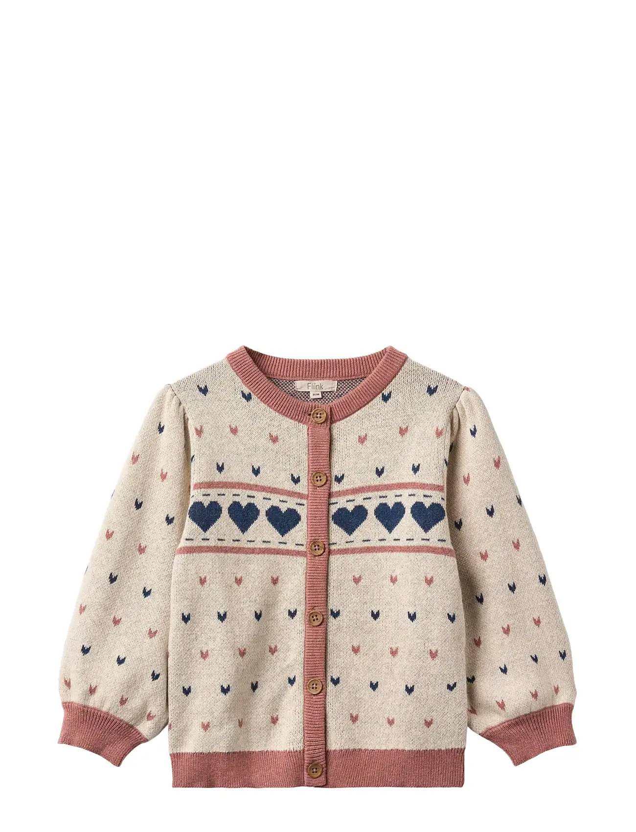 FLIINK Nova Multi Heart Cardigan Pink - 5 Y - Kinder
