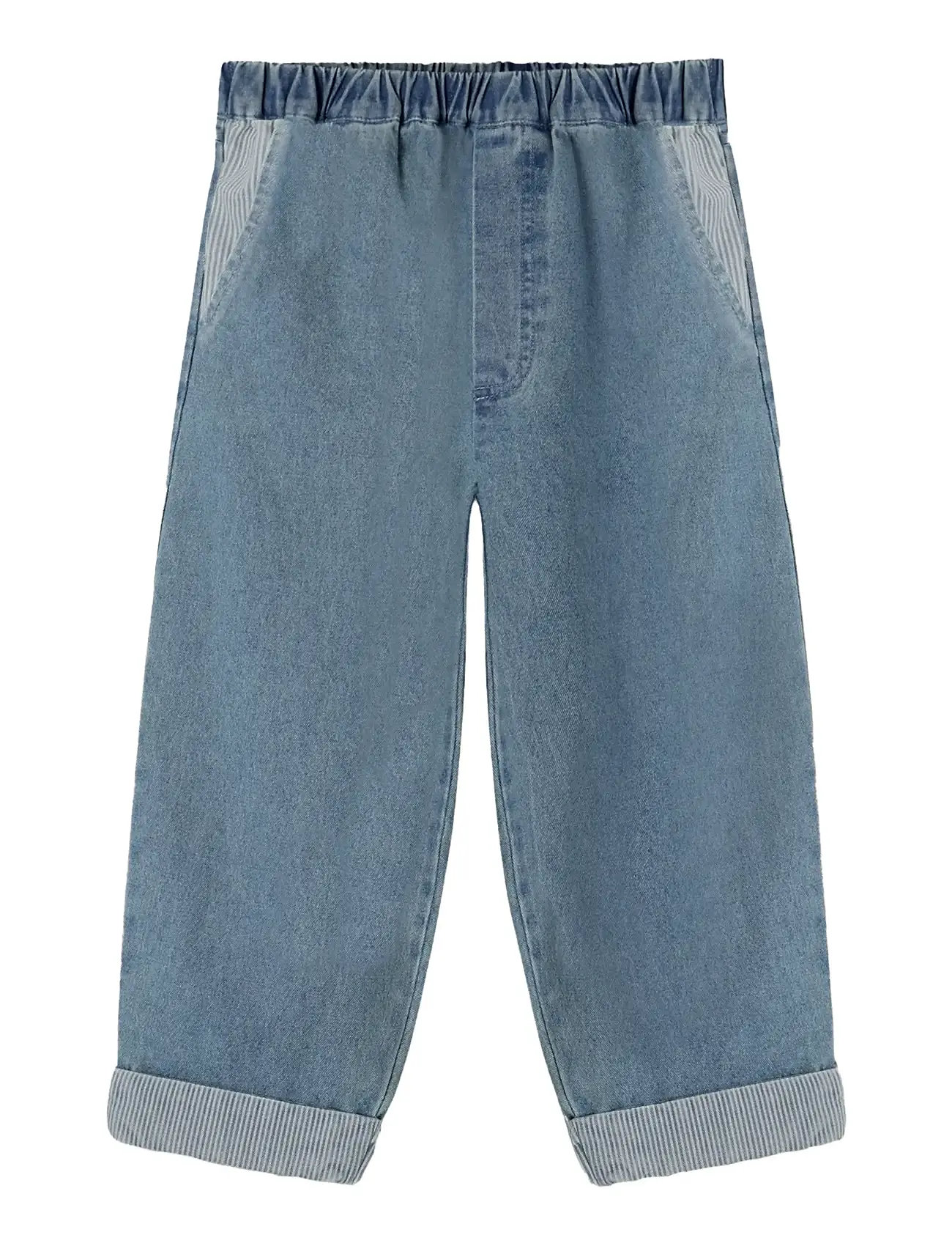 Fliink Don Contrast Pant, 104, Blue, Jeans > Løse Jeans, Børn