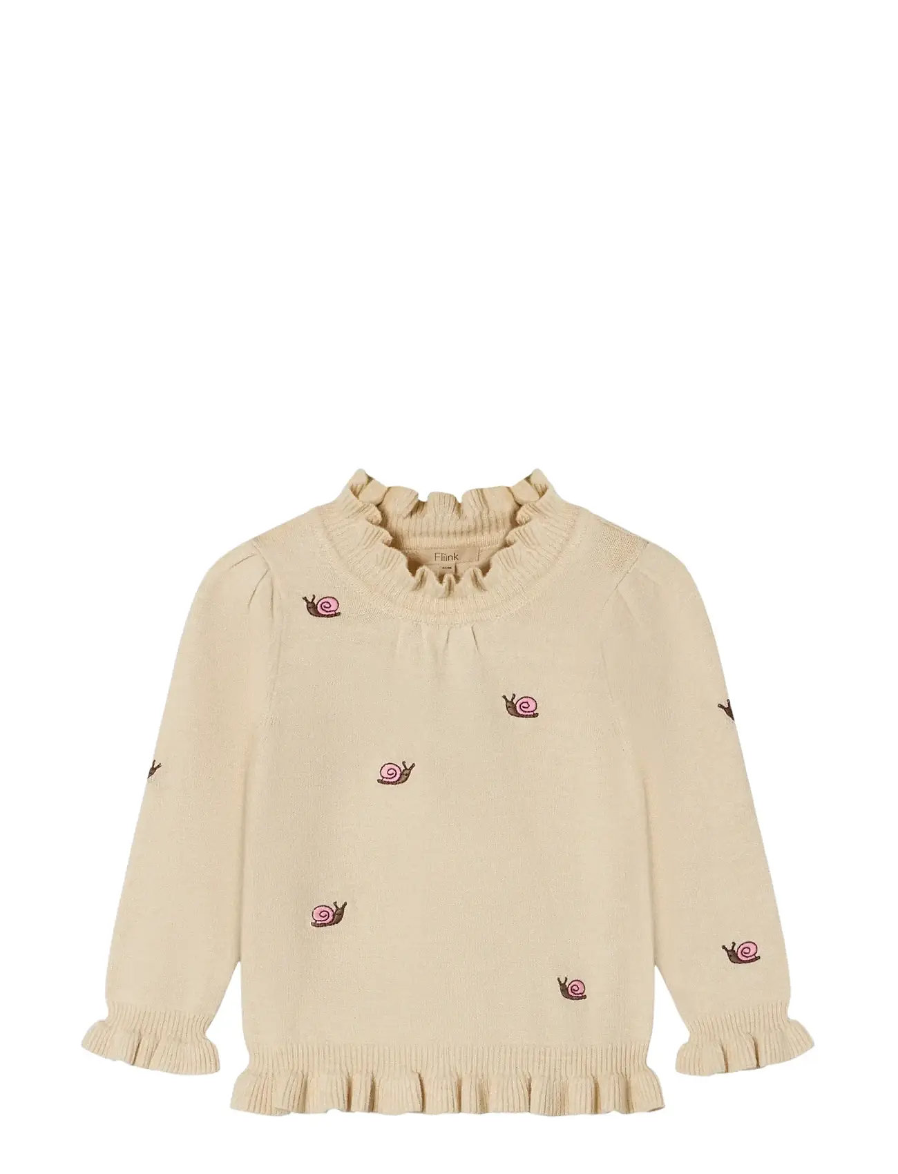 FLIINK Alon Snail Bluse Beige - 18 M - Kinder
