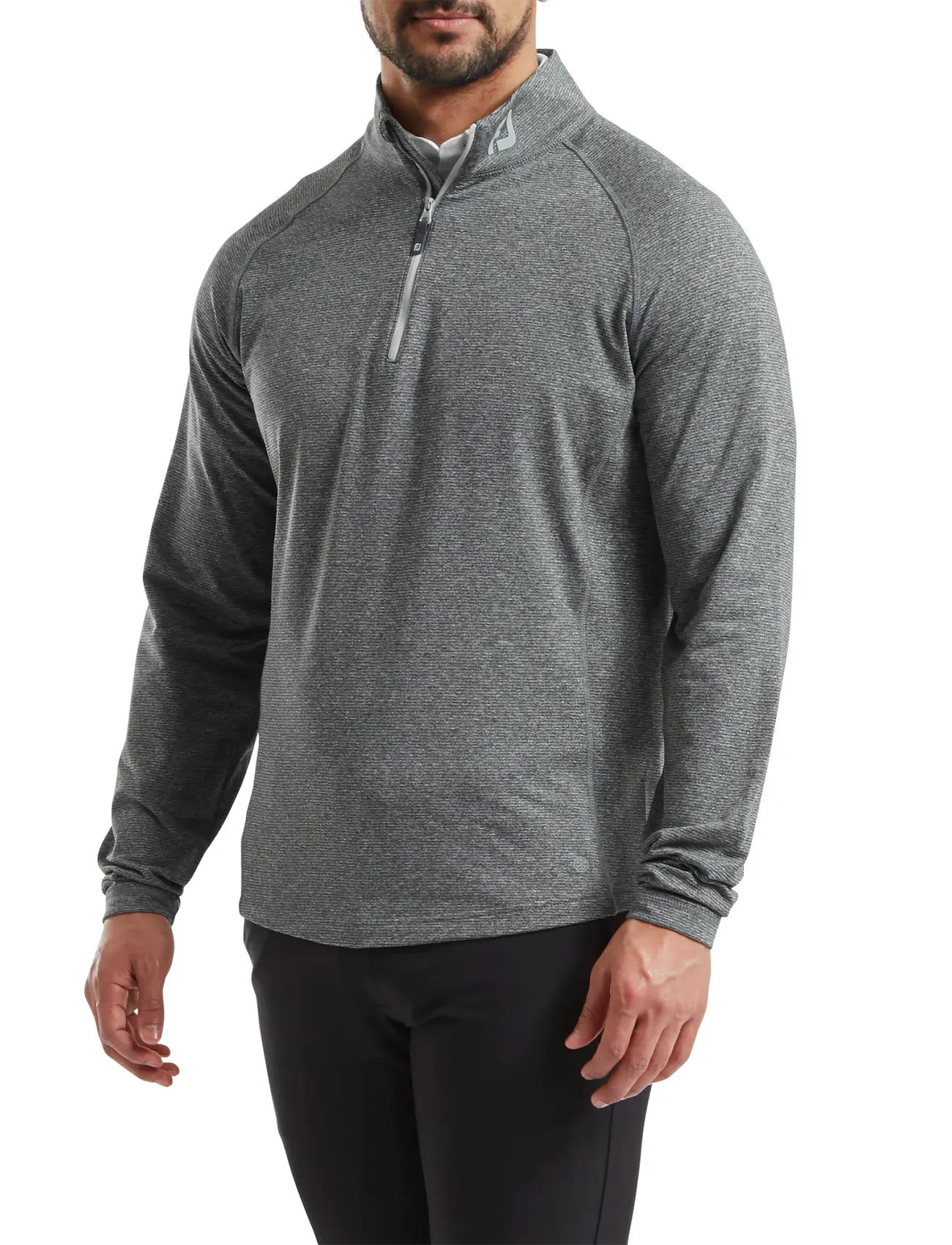 FootJoy Thermoseries Brushed Back Midlayer, S, Black, Sport Fleeces & Midlayers > Sport Midlayers, Herre