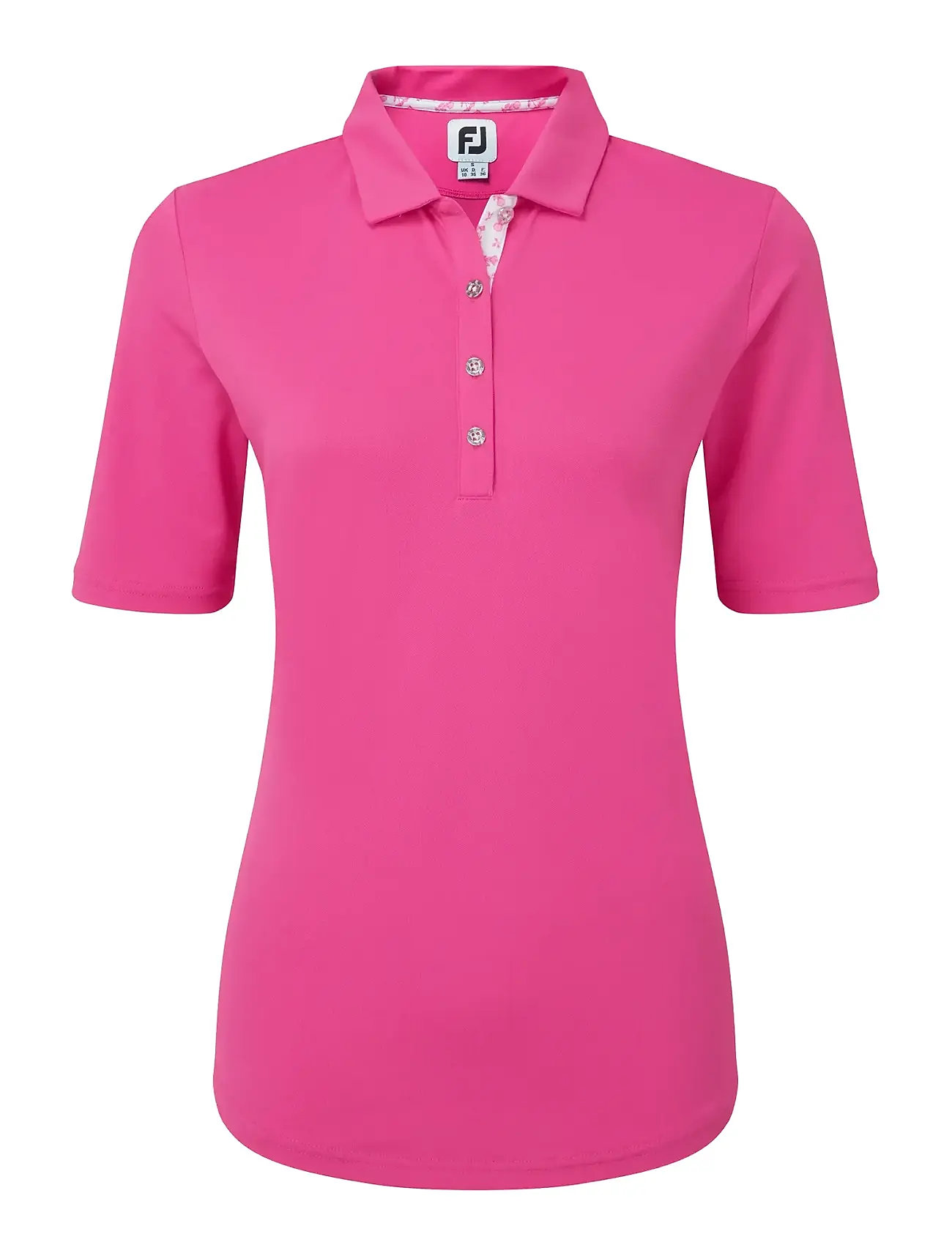 FOOTJOY Half-Sleeve Solid Pink - L - Damen