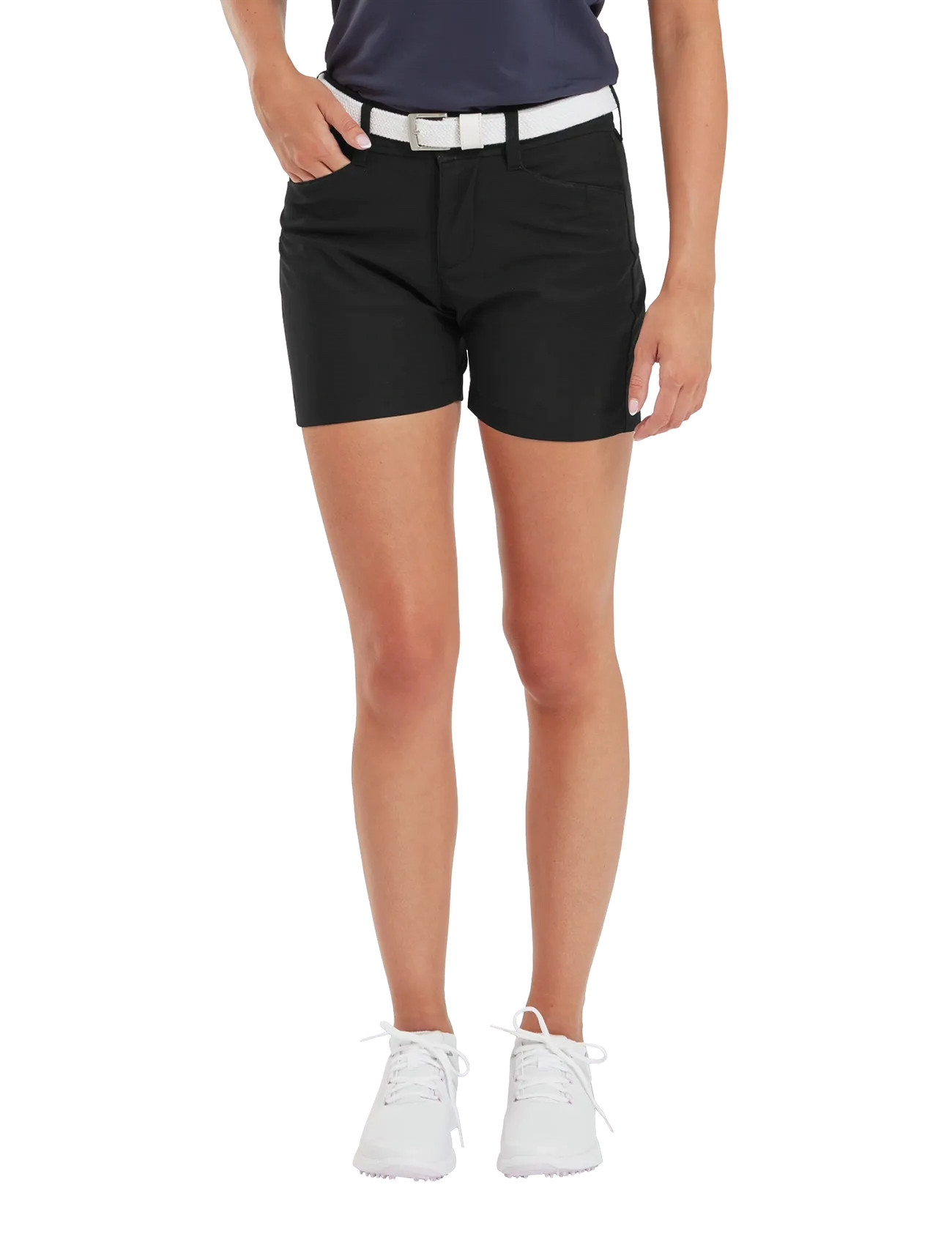FootJoy Women's Short, S, Black, Sport Shorts > Sport Golf Shorts, Dame