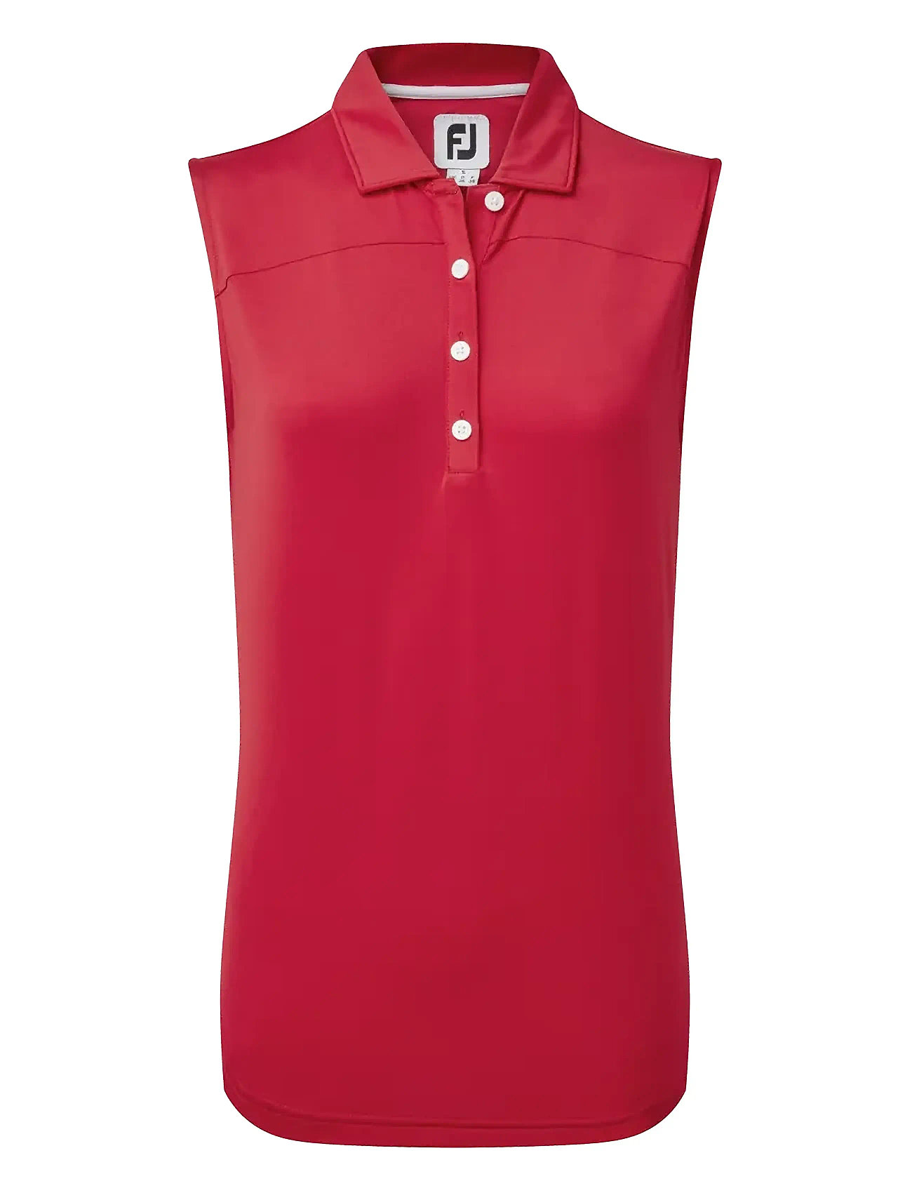FOOTJOY Damen's Mesh Back Solid Ärmellos Lisle Rot - M - Damen