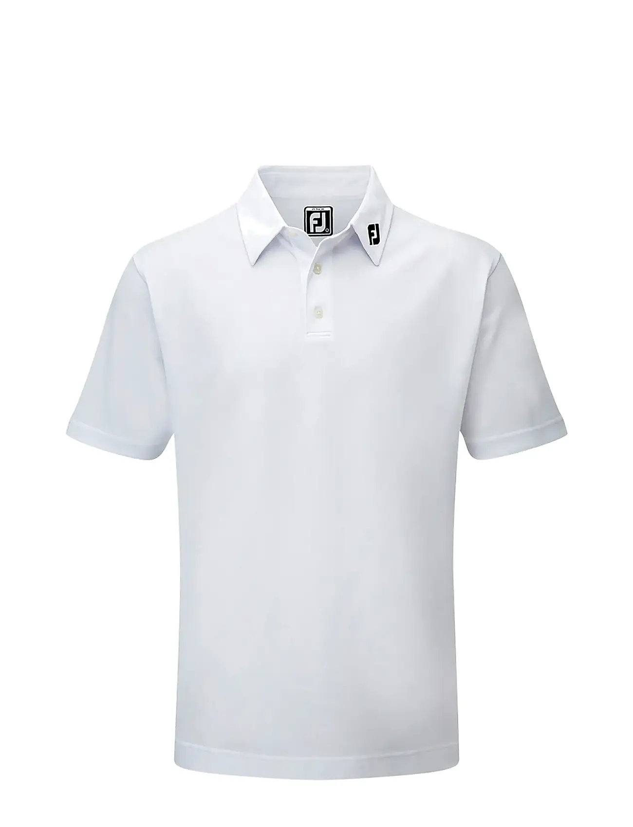 FOOTJOY Stretch Pique Solid Weiß - M - Kinder