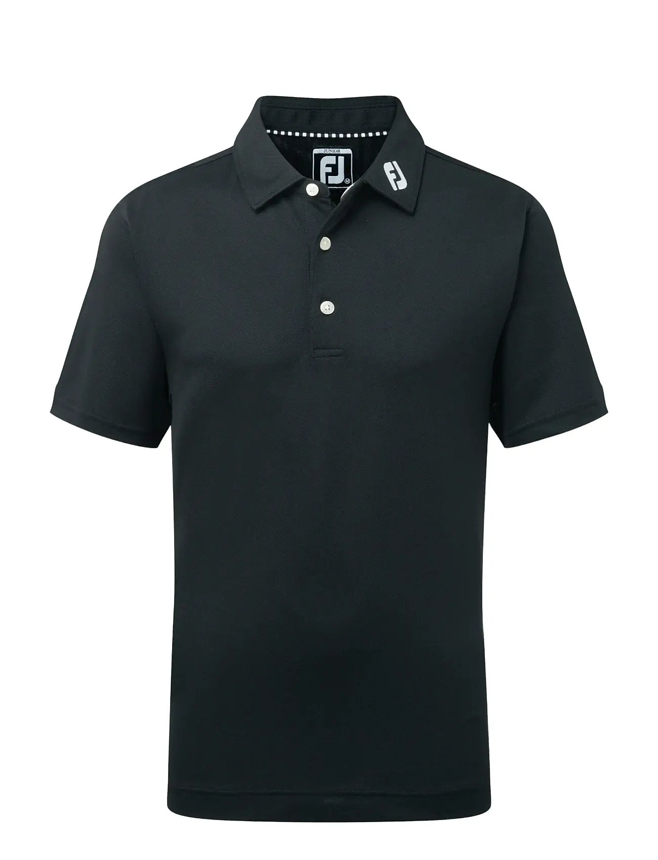 FOOTJOY Stretch Pique Solid Schwarz - S - Kinder