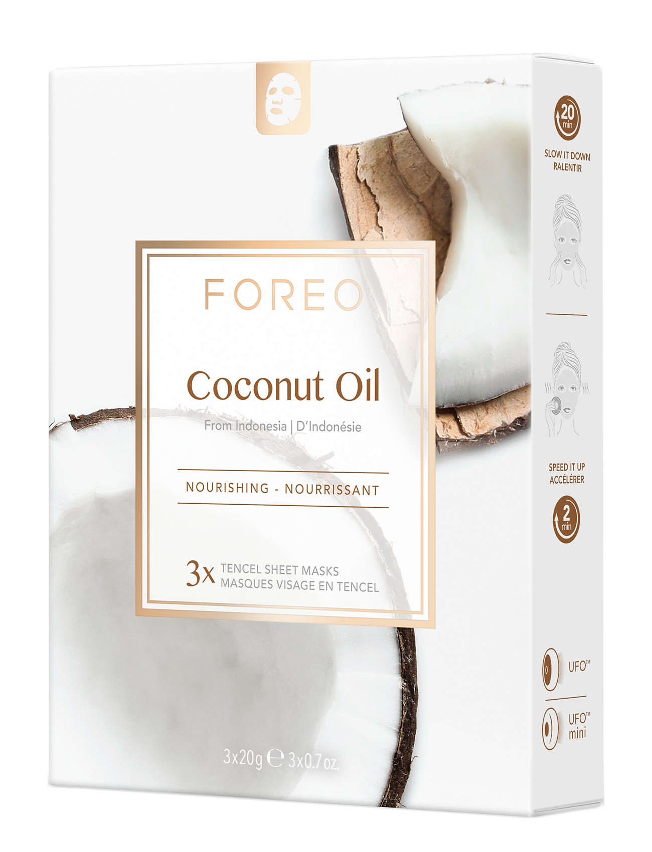 Farm To Face Coconut Oil Sheet Mask Beauty Women Skin Care Face Masks Sheetmask Nude Foreo