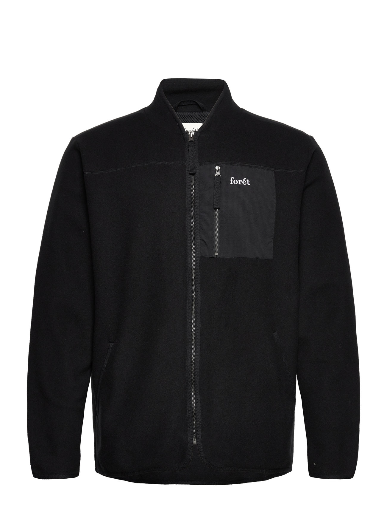 Silence Fleece Jacket Tops Sweatshirts & Hoodies Fleeces & Midlayers Black Forét