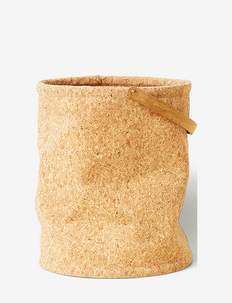 Nest Cork Paper Bin - papperskorgar - natural cork