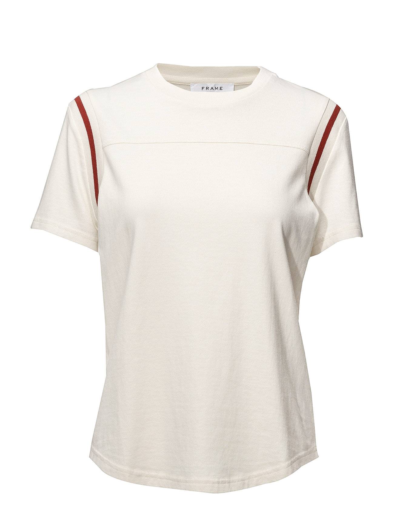 Rugby Crew Tee T Shirts Tops Short Sleeved Wit Frame frame kopen in de aanbieding