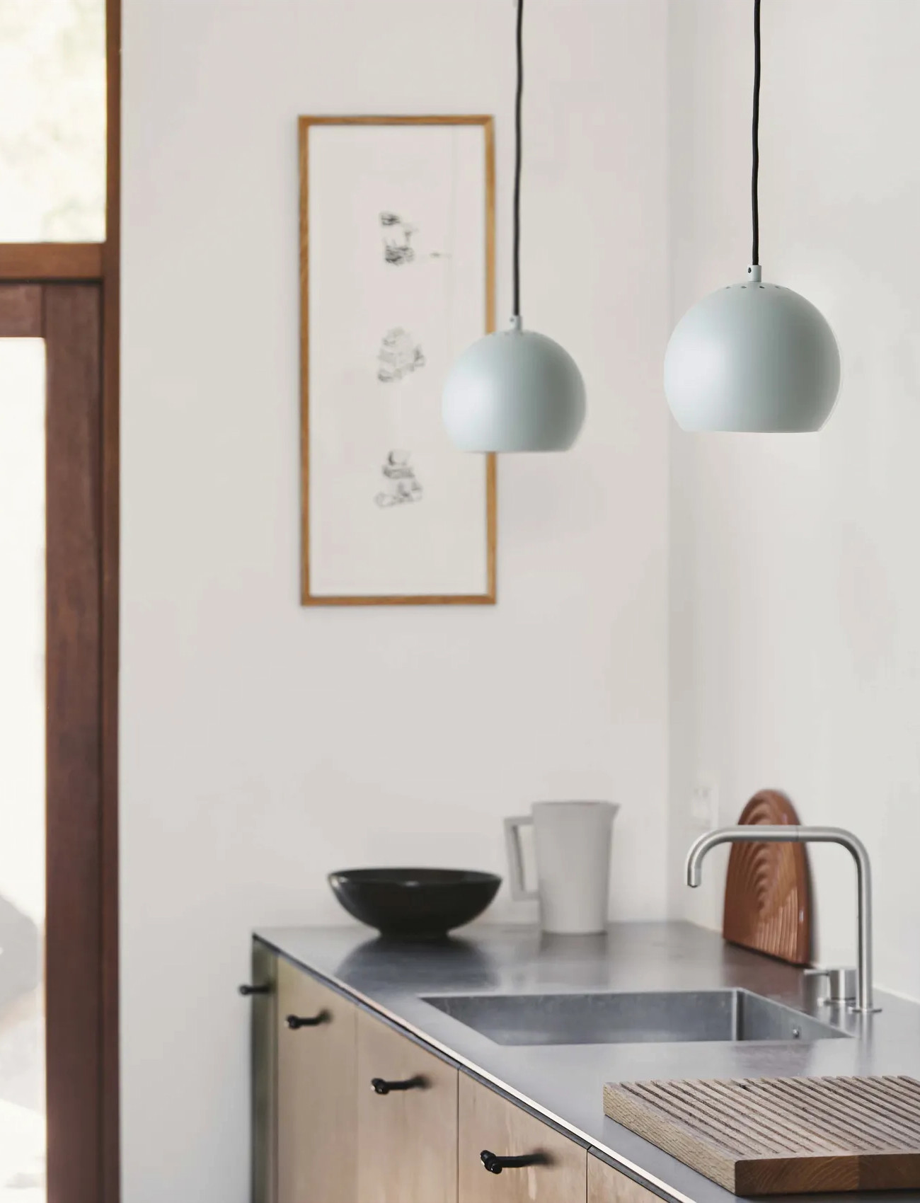 Frandsen Lighting Ball Pendant, Ø 18 cm, Green, Loftslamper > Pendellamper, Unisex