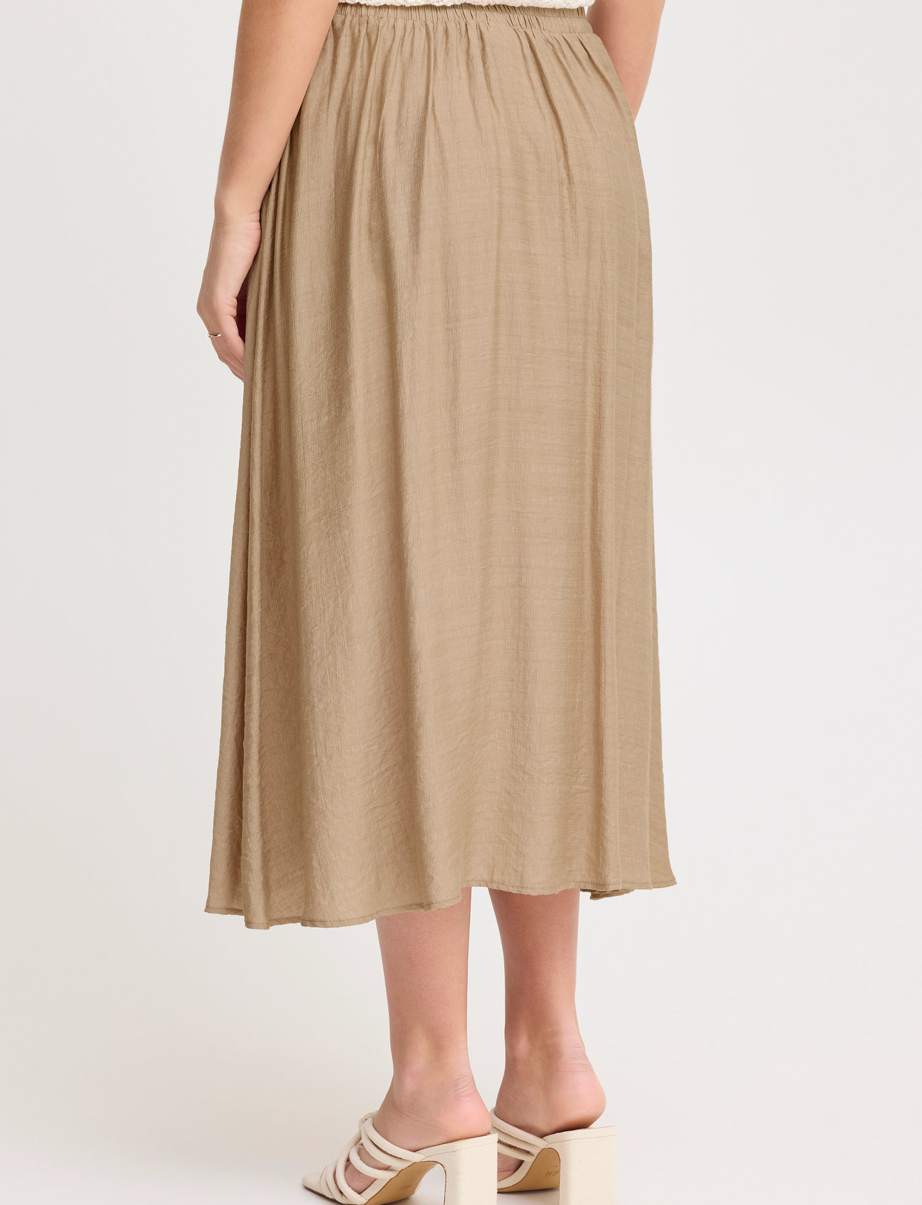 Fransa Frariana Sk 1, XXL, Beige, Nederdele > Knælange Og Midi Nederdele, Dame