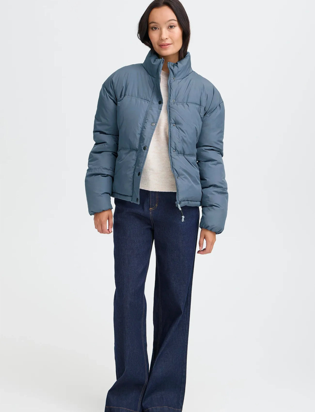 Fransa Frebba Ja 1, XL, Blue, Jakker > Vatteret Jakke, Dame