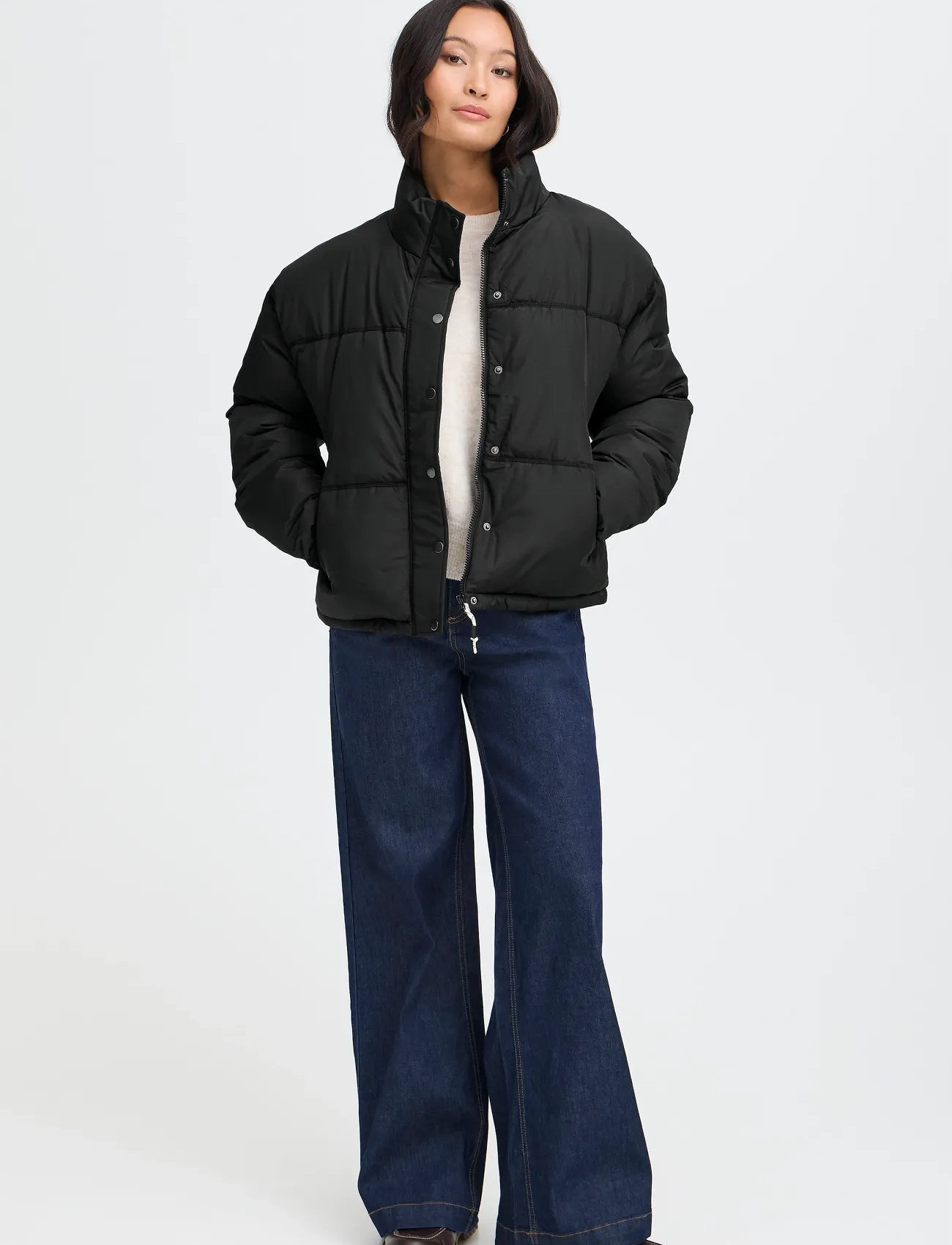 Fransa Frebba Ja 1, S, Black, Jakker > Vatteret Jakke, Dame