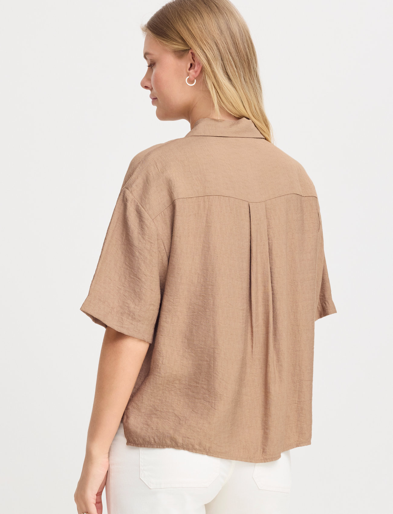 Fransa Frdita Sh 1, XXL, Beige, Skjorter > Kortærmede, Dame
