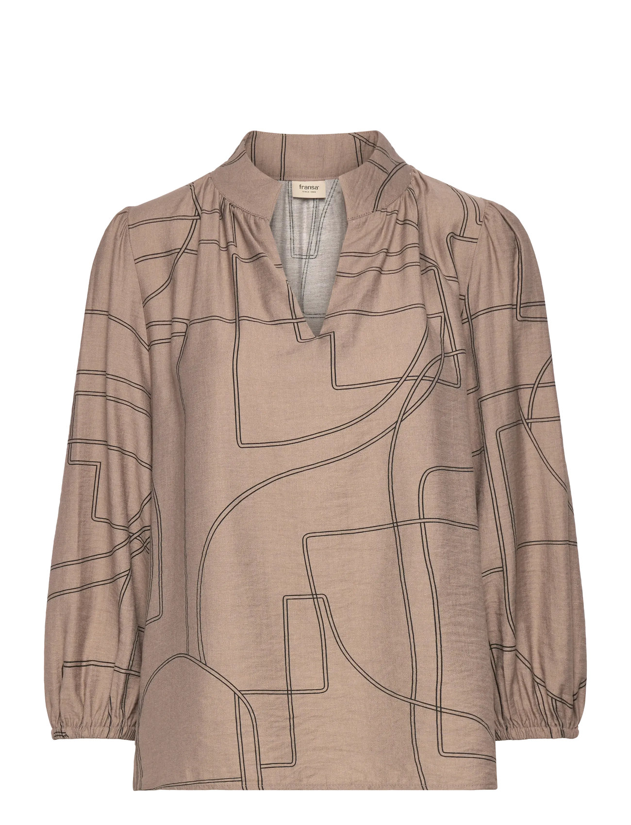 Fransa Frdaphne Bl 1, L, Beige, Bluser > Langærmede, Dame