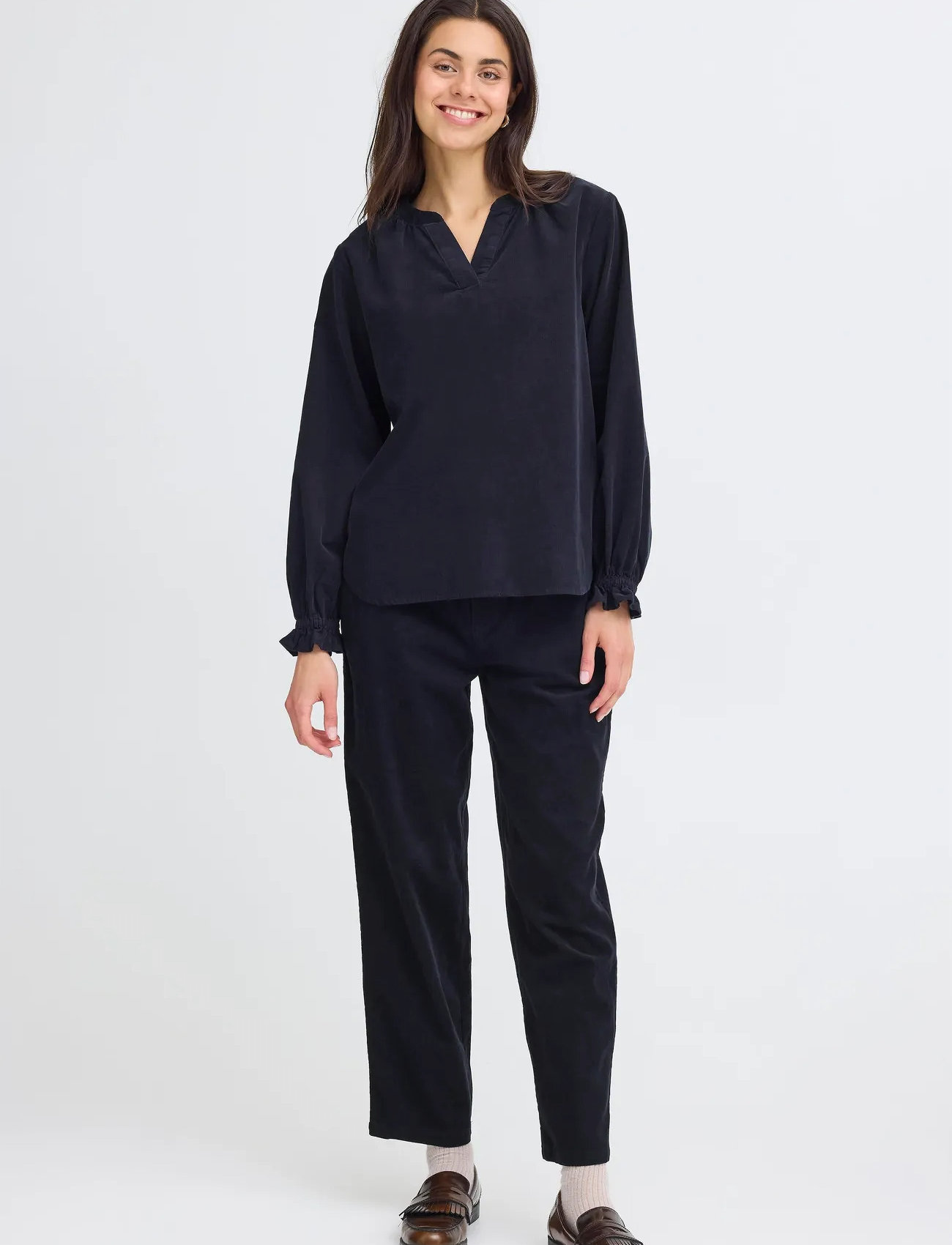 Fransa Frcory Bl 1, S, Navy, Bluser > Langærmede, Dame