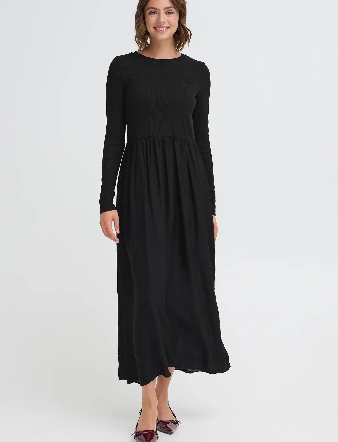 Fransa Frballo Dr 1, M, Black, Dresses - Knee-length & Midi, Dame