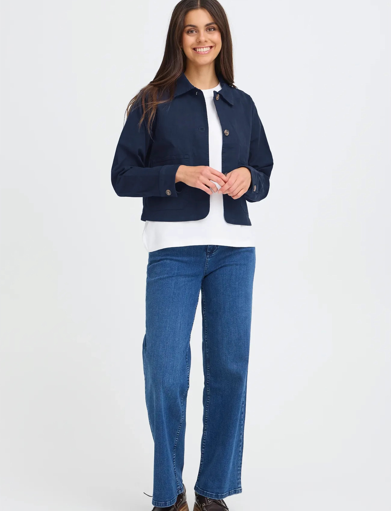 Fransa Frtwill Ja 2, L, Navy, Jakker > Let Sommerjakke, Dame