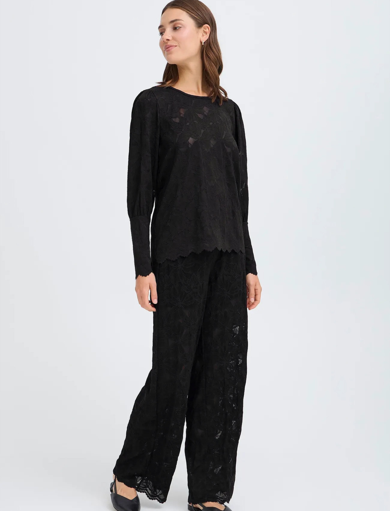 Fransa Frmirabella Bl 2, M, Black, Bluser > Langærmede, Dame