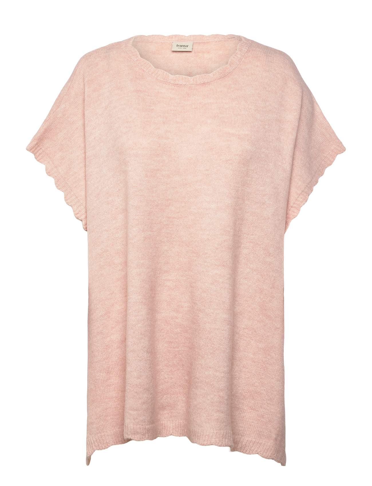 Fransa Frelise Poncho 1, One Size, Pink, Strik > Ponchoer, Dame