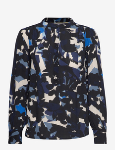 FRHELENA BL 1 - blouses met lange mouwen - navy blazer graphic mix