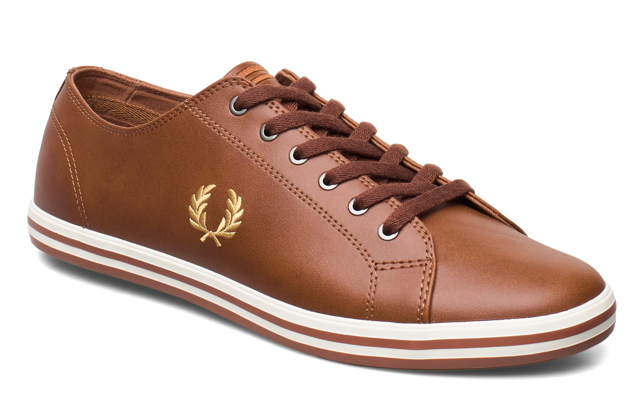 fred perry kingston black leather