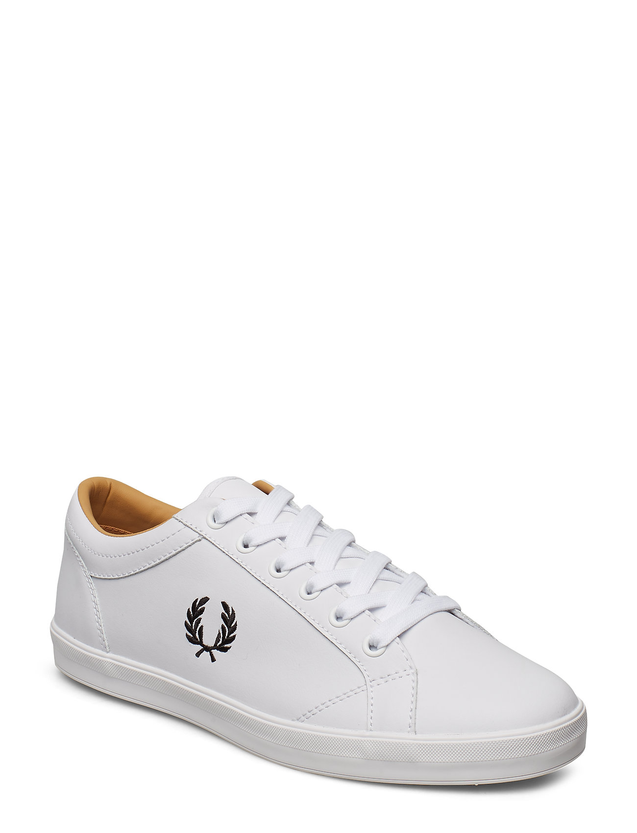 Har lært fabrik vindruer Sort Fred Perry Baseline Leather Low-top Sneakers Hvid Fred Perry sneakers  for herre - Pashion.dk