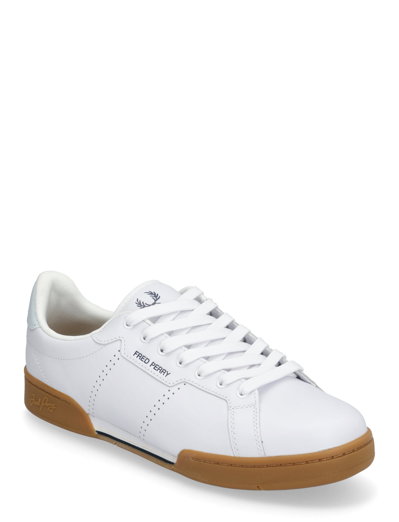 Fred Perry B722 Lthr / Branded Vit