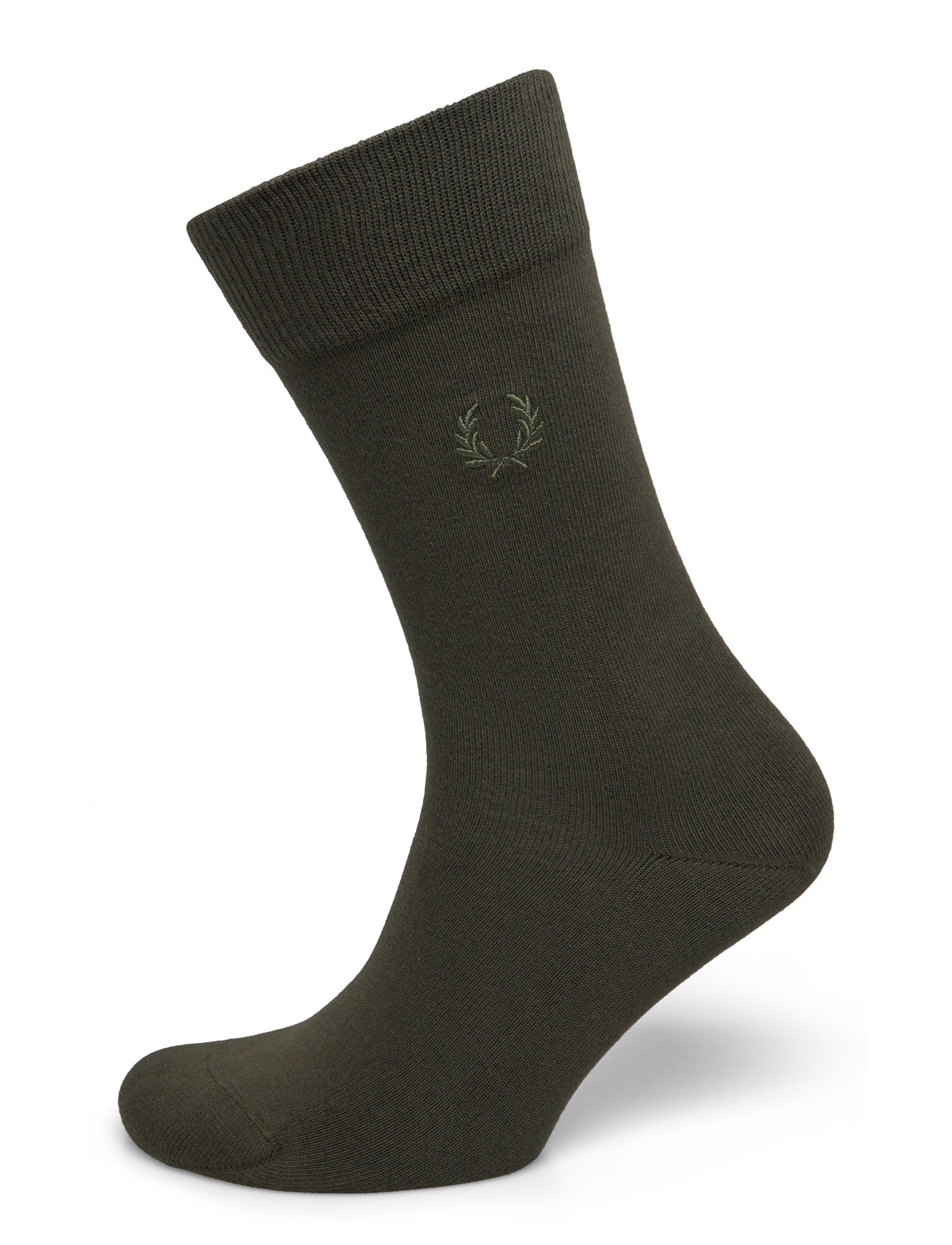 Classic Laurel Wreath Sock Underwear Socks Regular Socks Khaki Green Fred Perry