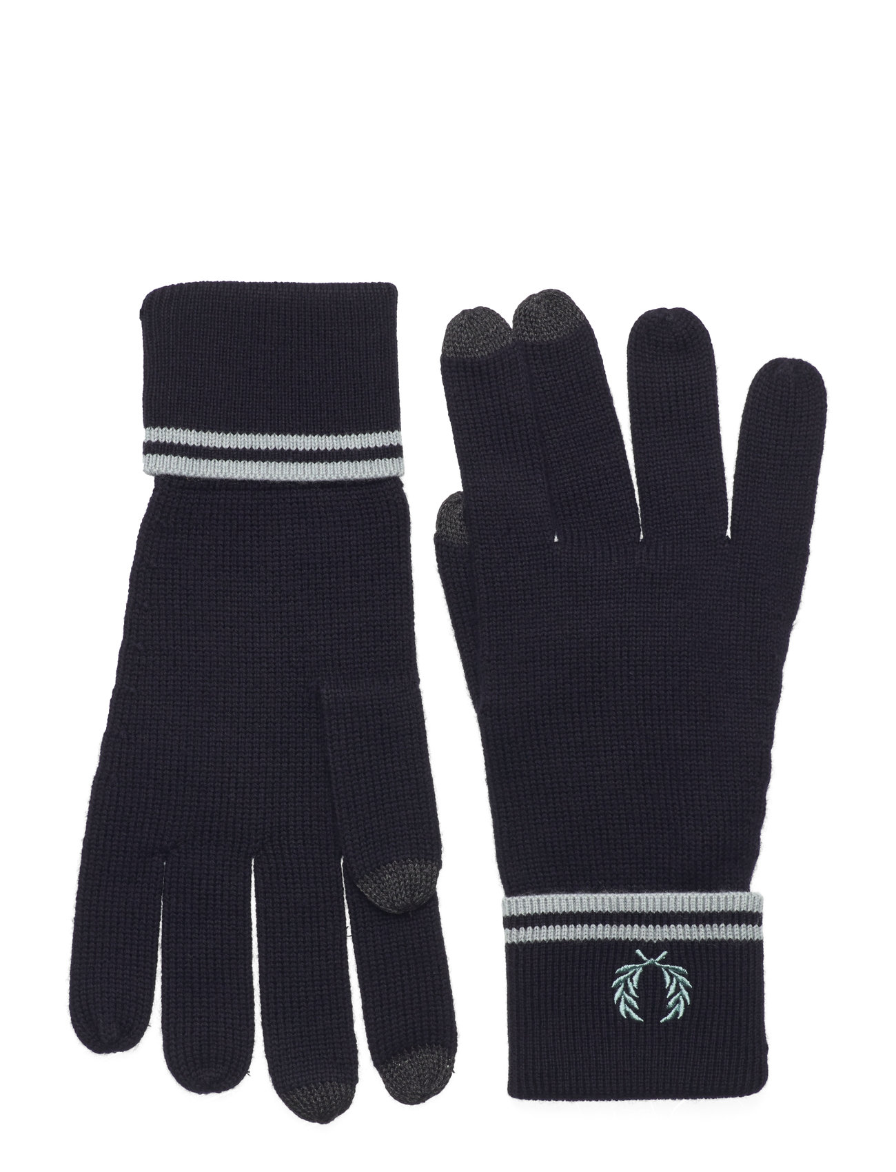 T/T Merino Wool Gloves Accessories Gloves Finger Gloves Navy Fred Perry