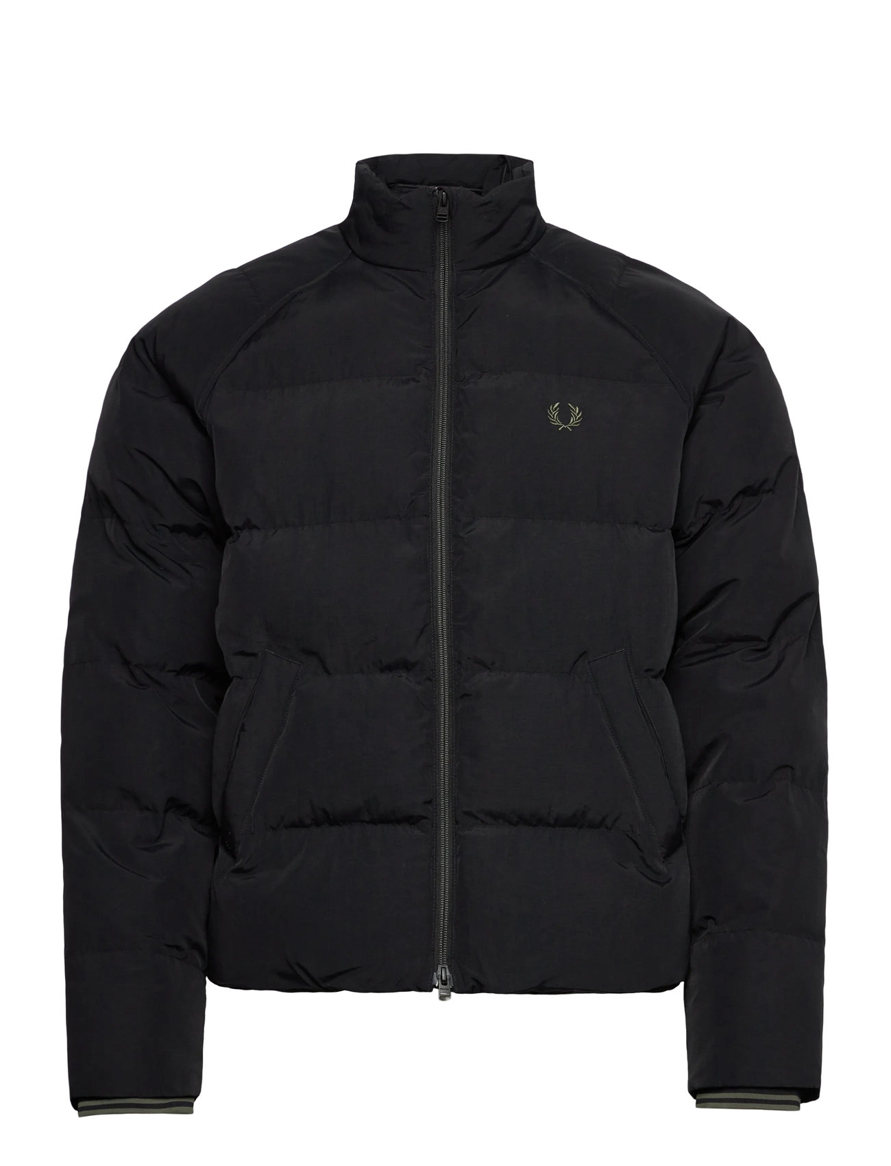 FRED PERRY Raglan Sleeve Gefüttert Jkt Schwarz - M - Herren