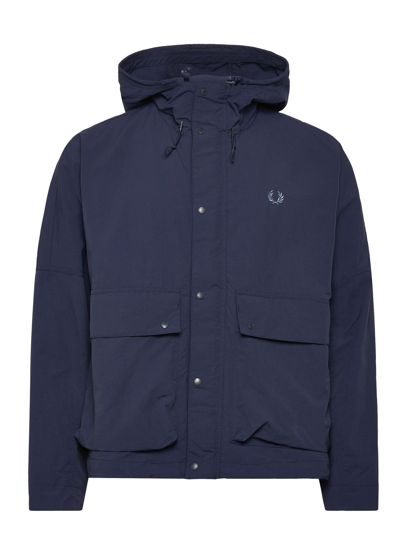 Fred Perry Cropped Ripstop Parka, S, Navy, Jakker > Lette Jakker, Herre