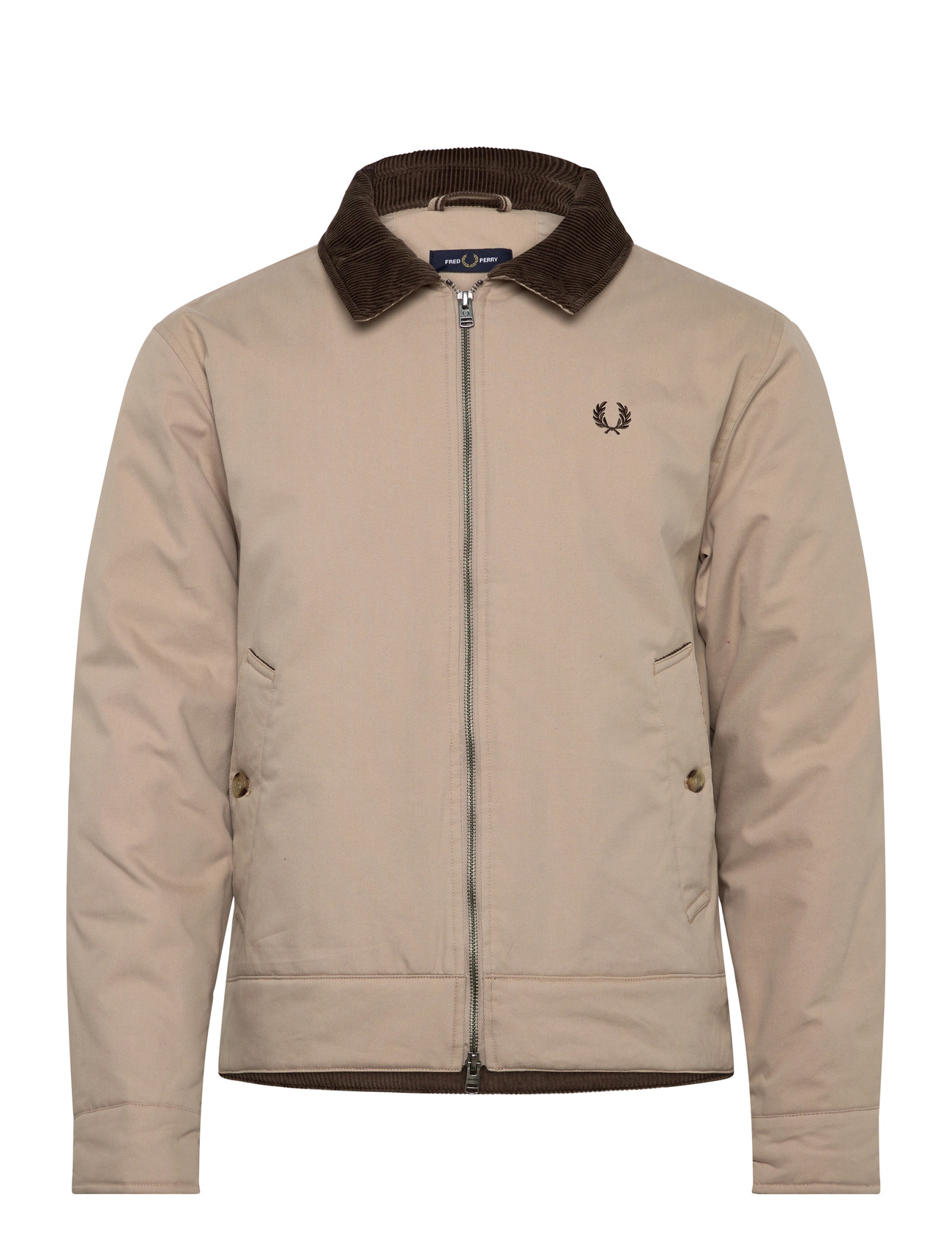 Fred Perry The Caban Jacket, S, Beige, Jakker > Vatterede Jakker, Herre
