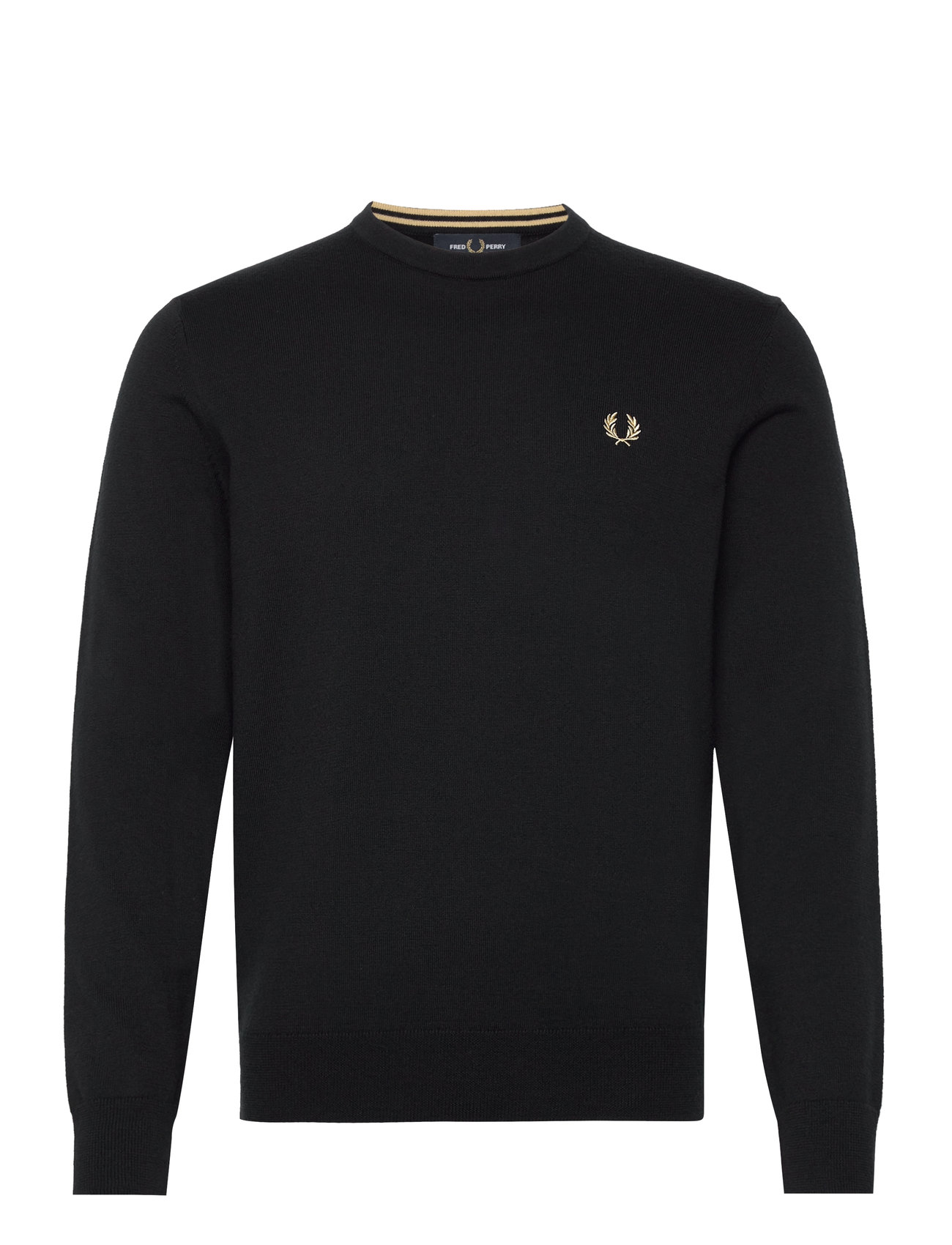 Classic C/N Jumper Tops Knitwear Round Necks Black Fred Perry