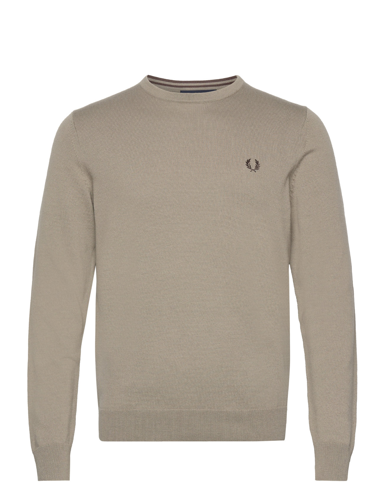 Classic C/N Jumper Tops Knitwear Round Necks Grey Fred Perry