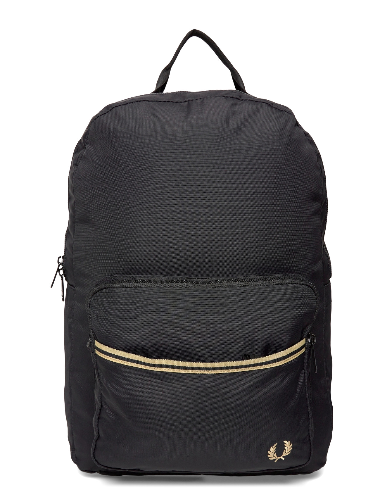 Fred Perry Tipped Tape Backpack, One Size, Black, Backpacks > Smart Backpacks, Herre