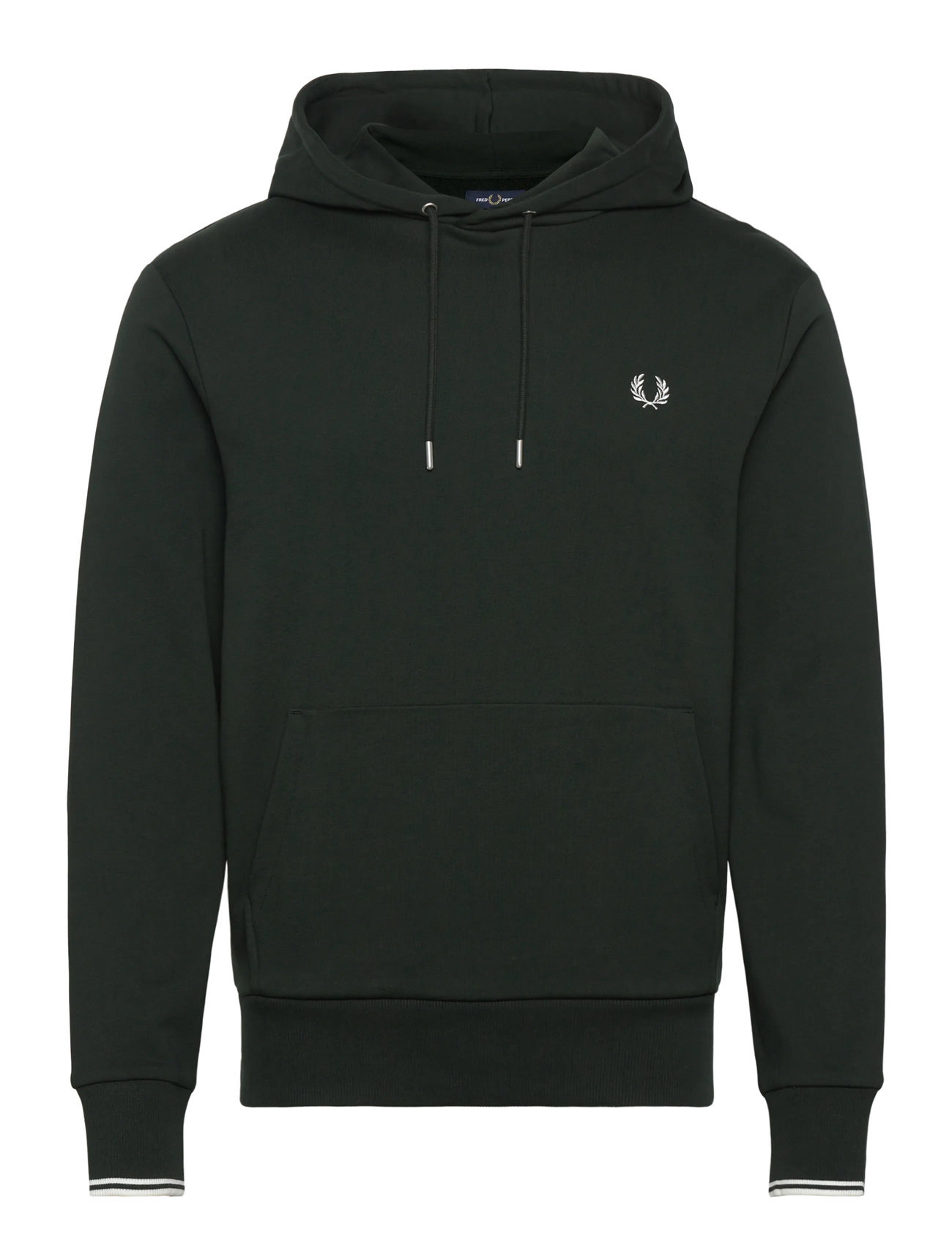 FRED PERRY Tipped Hooded Sweatsh Grün - L - Herren