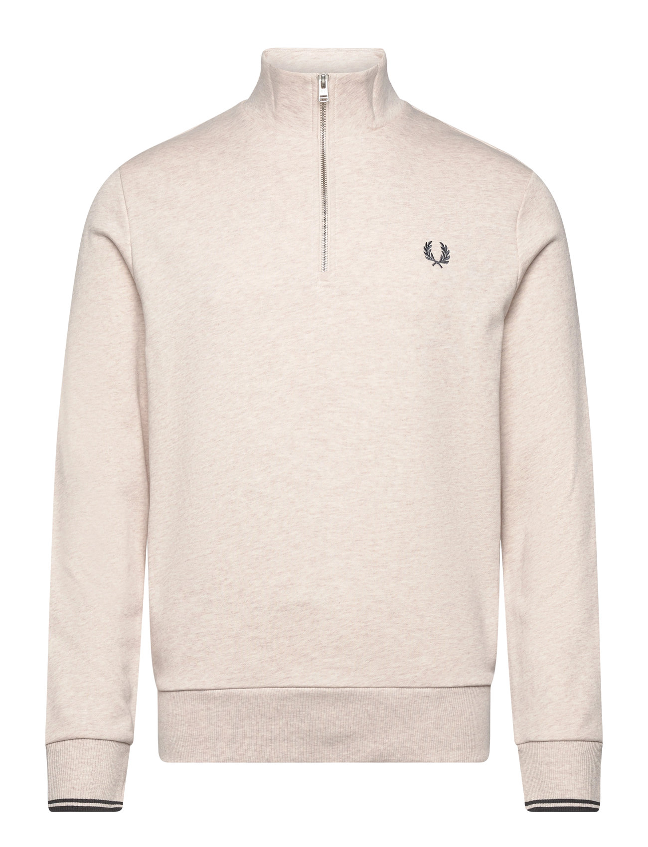 Fred Perry Half Zip Sweatshirt Kräm