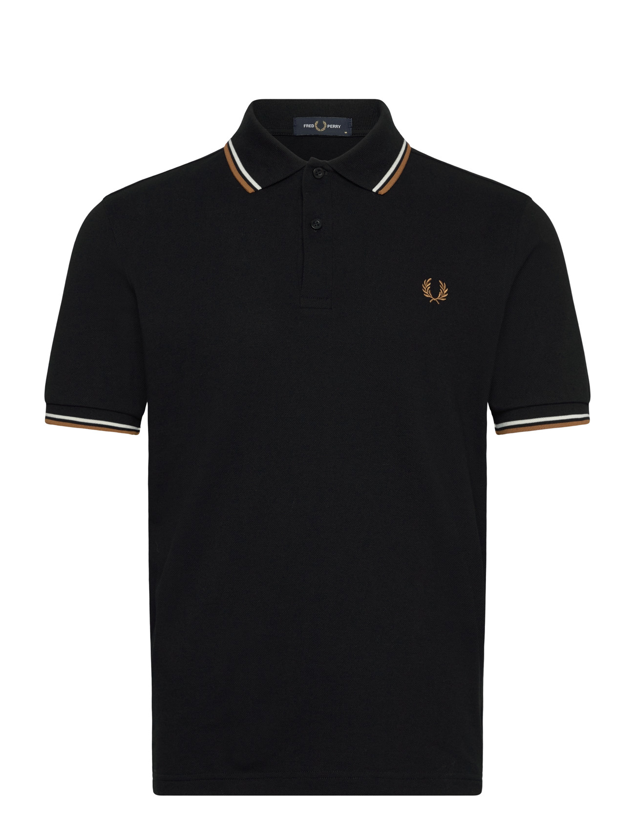 Fred Perry Twin Tipped Fp Shirt, XL, Black, Poloer > Kortærmede, Herre