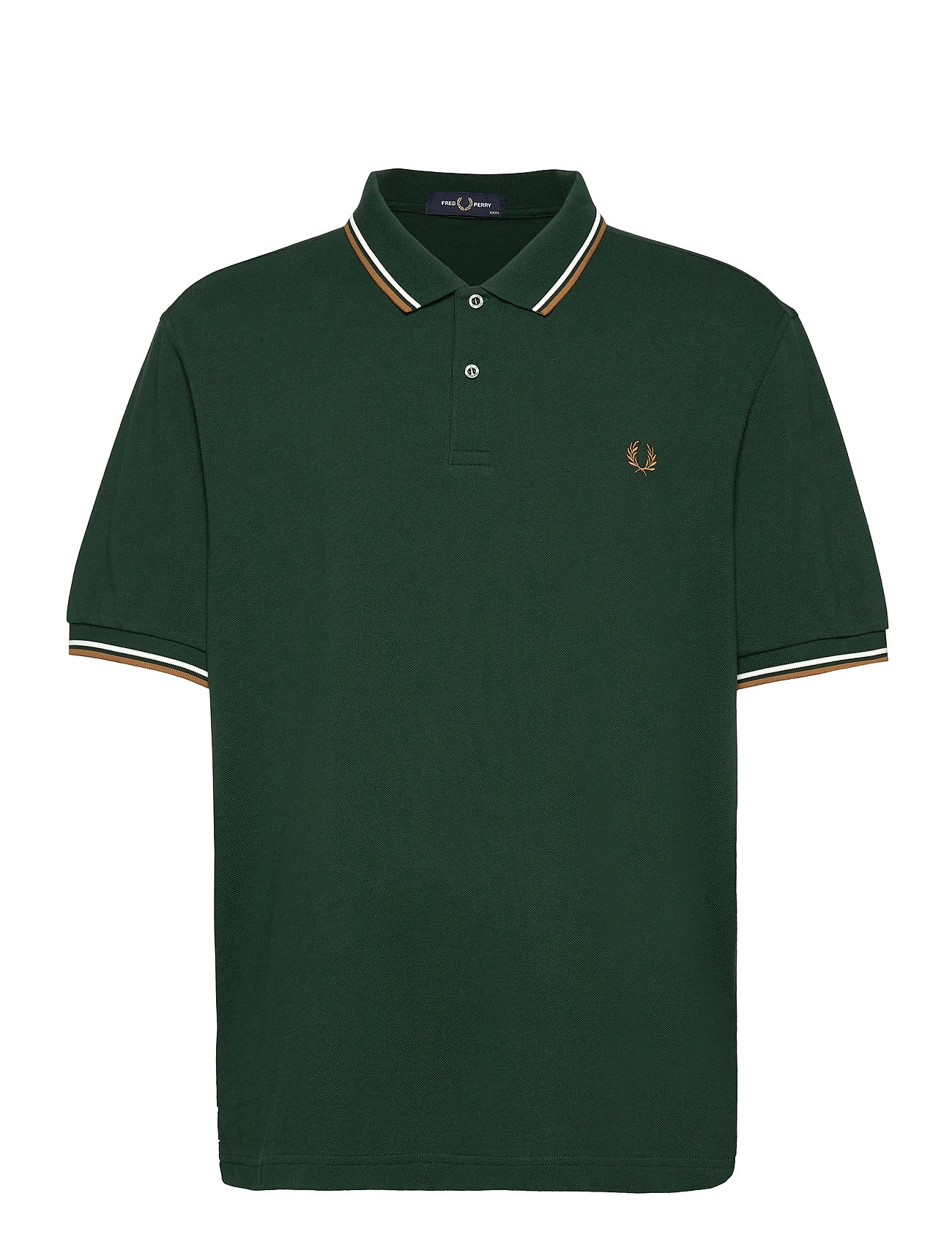 Twin Tipped Fp Shirt Polos Short-sleeved Vihreä Fred Perry