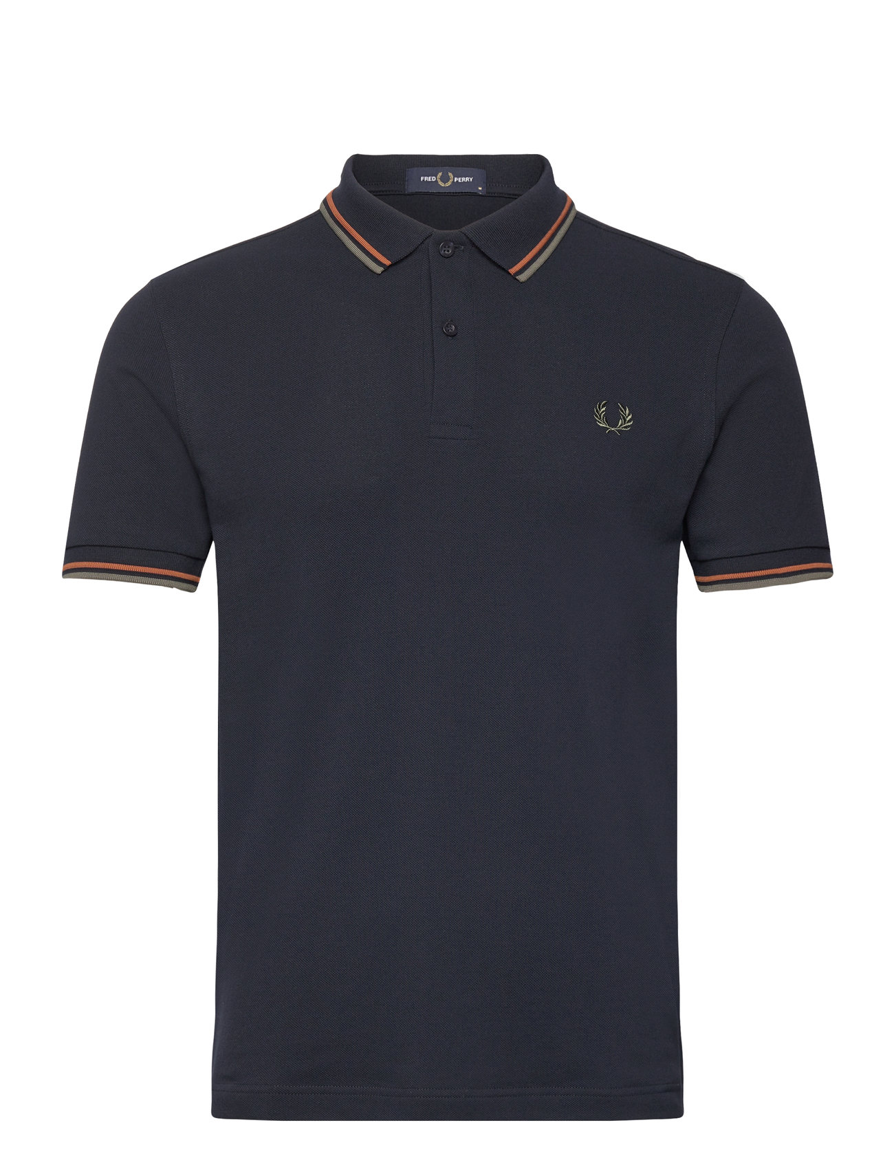 Twin Tipped Fp Shirt Navy Fred Perry
