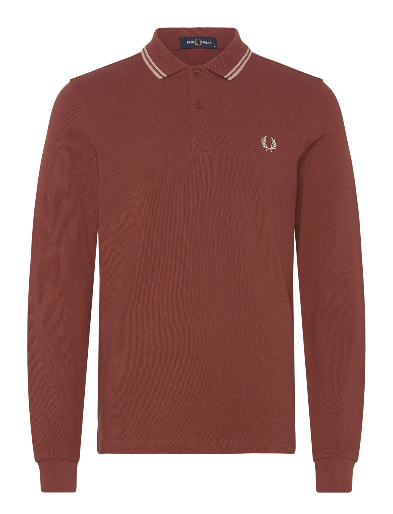 Fred Perry Ls Twin Tipped Fp Shirt Röd