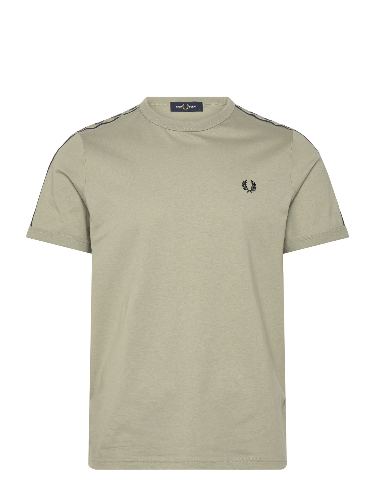 Fred Perry Contrast Tape Ringer Tee, XL, Khaki green, T-Shirts > Kortærmede, Herre