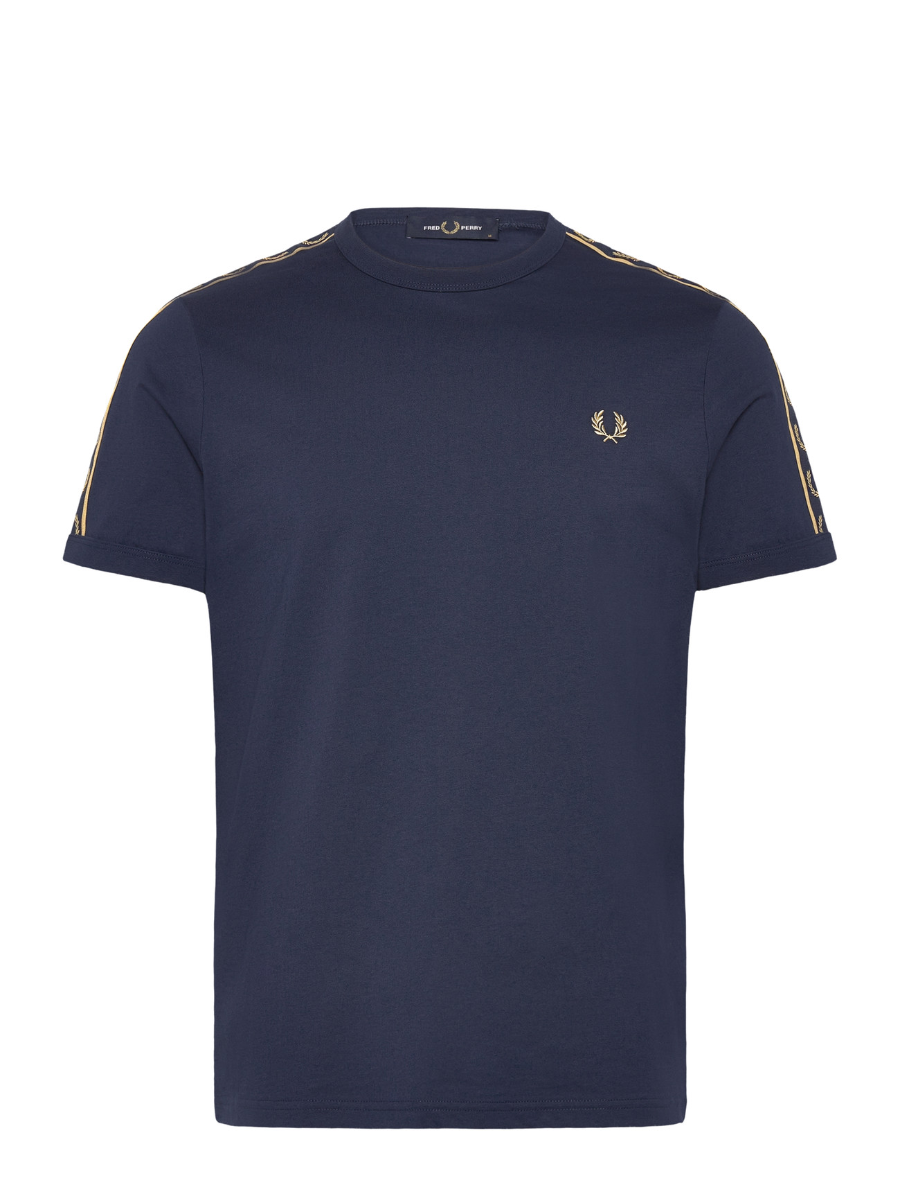 Fred Perry Contrast Tape Ringer Tee, XL, Navy, T-Shirts > Kortærmede, Herre