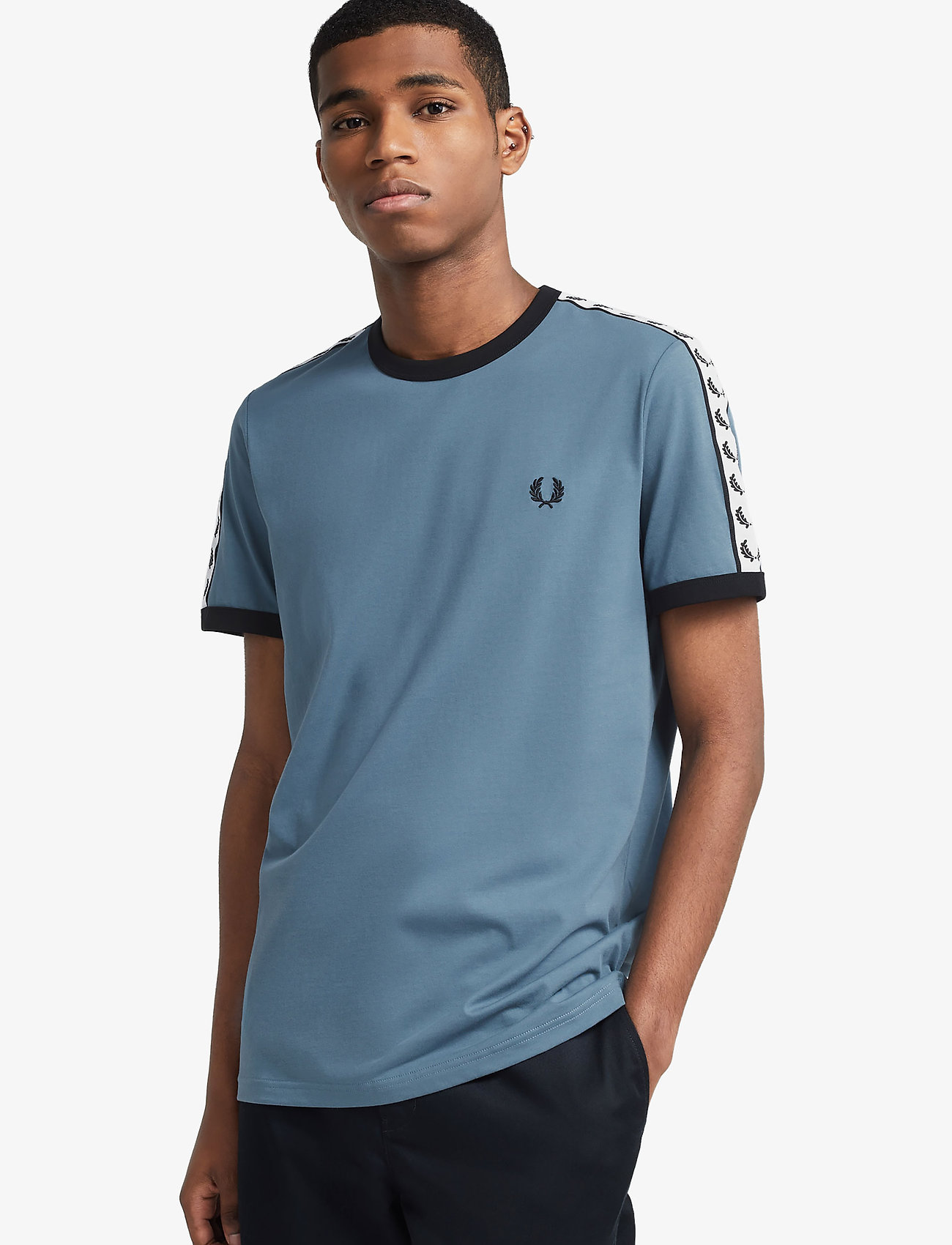 Green RING T-SHIRT Fred Perry T-shirts Green RING T-SHIRT Fred Perry T-shirts