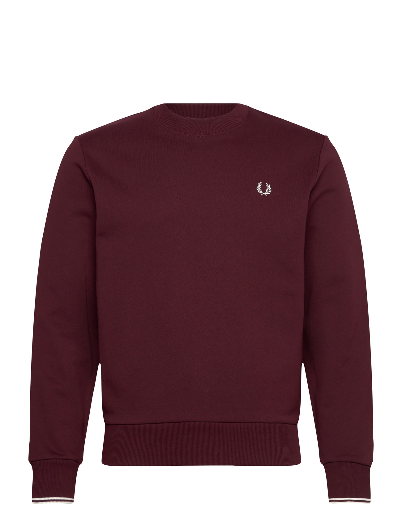 Fred Perry Crew Neck Sweatshirt, L, Burgundy, Sweatshirts & Hættetrøjer > Sweatshirts, Herre