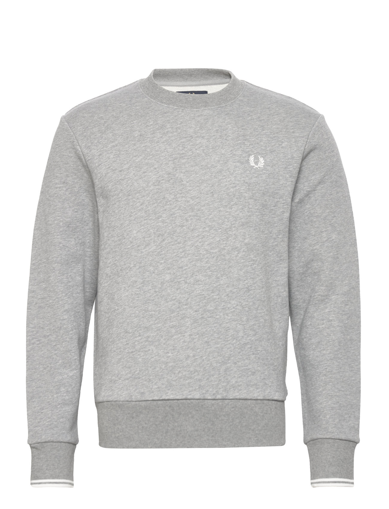 Fred Perry Crew Neck Sweatshirt, XL, Grey, Sweatshirts & Hættetrøjer > Sweatshirts, Herre