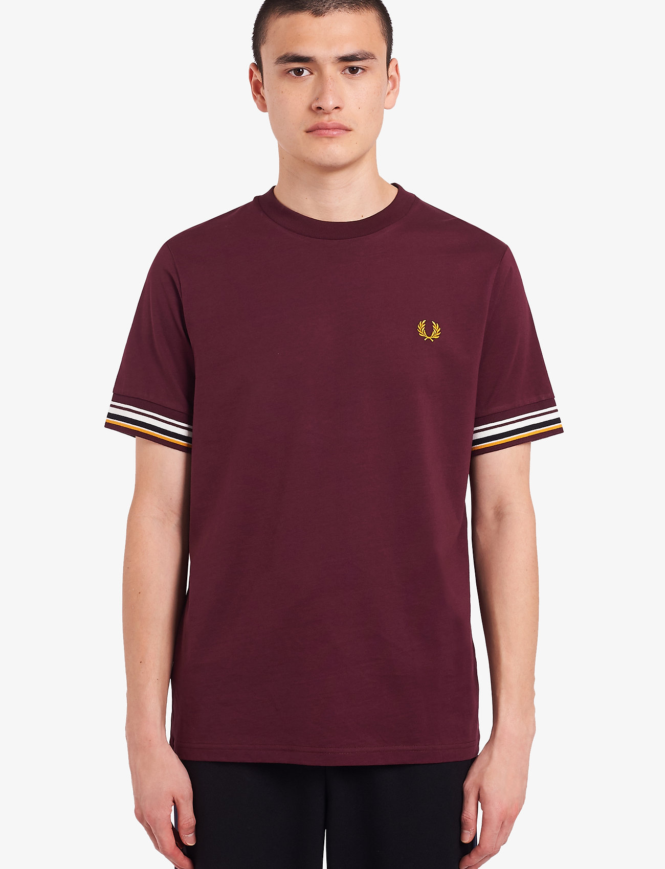 Striped Cuff Tshirt (Black) (299.40 kr) Fred Perry Striped Cuff Tshirt (Black) (299.40 kr) Fred Perry